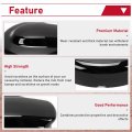 Hecasa Fuel Gas Tank Cap Cover Compatible With 2007-2014 Bmw Mini Cooper S R55 R56 Black Covers Trim