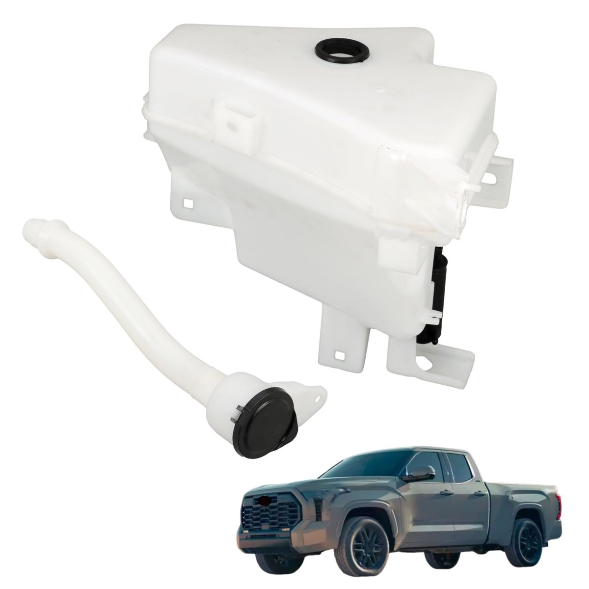 Windshield Washer Fluid Reservoir Tank With Pump And Tube For Tundra 2022 2023 2024 Replacement 86301-0c030