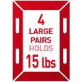 Command Medium And Large Picture Hanging Strips 12-pairs 24-medium 16-pairs 32-large Damage-free White