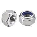 35pcs M12 X 1 5 Nylon Insert Hex Lock Nuts 304 Stainless Steel Self-locking Stop Nut For Industrial Construction Fasteners 