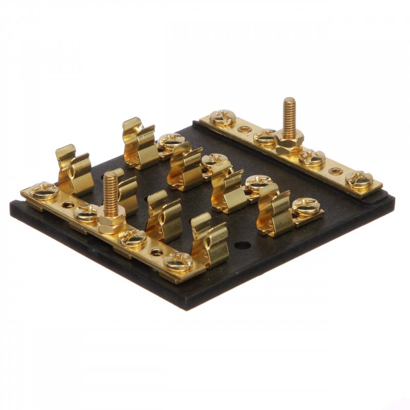 Seachoice 4-gang Fuse And Terminal Block Brass Clips Contacts Sfe 20 Amp Of 3ag