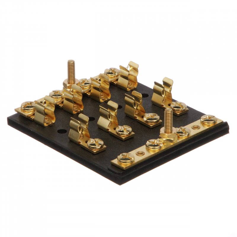 Seachoice 4-gang Fuse And Terminal Block Brass Clips Contacts Sfe 20 Amp Of 3ag