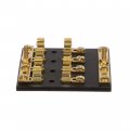 Seachoice 4-gang Fuse And Terminal Block Brass Clips Contacts Sfe 20 Amp Of 3ag