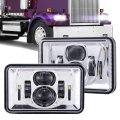 1 Pair 4x6 In Led Headlights 60w High Low Beam Projector Lens H4651 H4652 H4656 H4666 H6545 For Kenworth Peterbilt Chevy Ford 