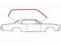Auto Krafters Compatible Replacement For Roof Rail Weatherstrips Lh Rh Rubber Seal Pair 1968 Galaxie 500 Xl Ltd 2-door Hardtop