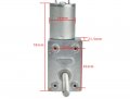 Xuulan Xianglaa-motor 6 Volt Slow Rotating Motor Jgy370 Gear Reduction Box Wheelchair Brushed Dc Wiper High Torque M6 Screw