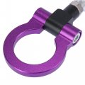 X Autohaux Purple Aluminum Alloy Front Bumper Trailer Ring Eye Towing Tow Hook Screw For Bmw 325i 335i 550i 125i 120i 330i 318i