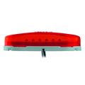 Partsam 1 Pair Of Red Oblong Clearance Side Marker Light W White Base For Camper Boatpack 2 Pcs