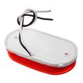 Partsam 1 Pair Of Red Oblong Clearance Side Marker Light W White Base For Camper Boatpack 2 Pcs