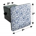 Delicate Hand-drawn Lace Pattern Hearts Tow Trailer Hitch Cover Plug Insert