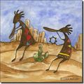Southwest Kokopelli Sampler Iii By Sara Mullen Ceramic Accent Tile 8 X Kitchen Decor Backsplash 