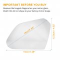 X Autohaux Car Rearview Left Driver Side Heated Mirror Glass Replacement W Backing Plate 87611e6000 For Hyundai Sonata