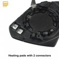 X Autohaux Car Rearview Left Driver Side Heated Mirror Glass Replacement W Backing Plate 87611e6000 For Hyundai Sonata