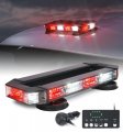Lumenix Rooftop Strobe Beacon Lights Bar White Red Led Emergency Traffic Security Lightbar With Heavy-duty Magnetic Base Safety 