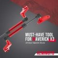 Kemimoto X3 Door Opener Kits Shocks Struts Compatible With 2017-2023 Can Am Maverick And Max Front Rear Doors Red