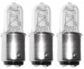 Anyraya A1772y 3 -pack 35 Watt Jd Type Ba15d 35w Dc Bayonet Base T4 Halogen Light Bulb Clear 35watts Dimmable 