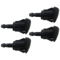 Plug-and-play Replacement Washer Nozzles 4 Pack Adjustable Spray Pattern For 2008-2017 Chrysler Town Country 2009-2014 Vw 