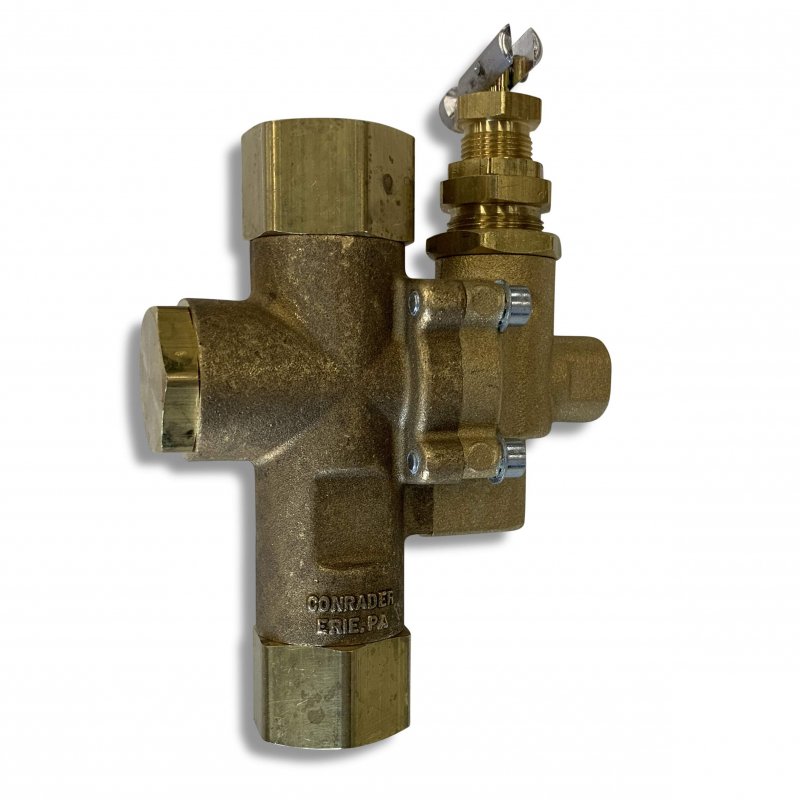 Gas Air Compressor Unloader Valve Pilot Check Combination 095-125 Psi Top Inlet