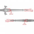 Caltric Rear Axle Shaft Compatible With Honda 42310-hf7-000
