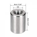 Uxcell M3 Round Connector Nuts 304 Stainless Steel Coupling Nut 8mm 0 31inch Length Pack Of 20