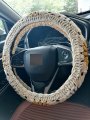 Ydm Crochet Steering Wheel Cover Sunflower Car Steering For Women