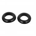 Uxcell 30mm Inner Dia Double Sides Rubber Wire Grommets Gasket Ring Cable Protector Black 10 Pcs