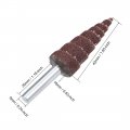 Uxcell 16mm Cone Shape Abrasive Flap Wheel 1 4 Shank For Deburring Sanding Polishing 120 Grit 5 Pcs