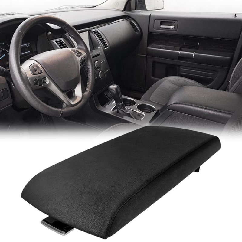 Center Console Lid For 2013-2017 Ford Flex Armrest Cover Black Ea8z7406024ab Da8z7406024ac