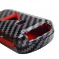 2-layers Protection Hybrid Combo Carbon Key Fob Cover With Keychain For Mitsubishi Lancer Asx Outlander 3 Buttons