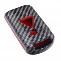 2-layers Protection Hybrid Combo Carbon Key Fob Cover With Keychain For Mitsubishi Lancer Asx Outlander 3 Buttons
