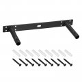 2pcs Floating Shelf Bracket 10 5 Inch Wall Mounting Blind Support Hidden For Wood Shelves Black 