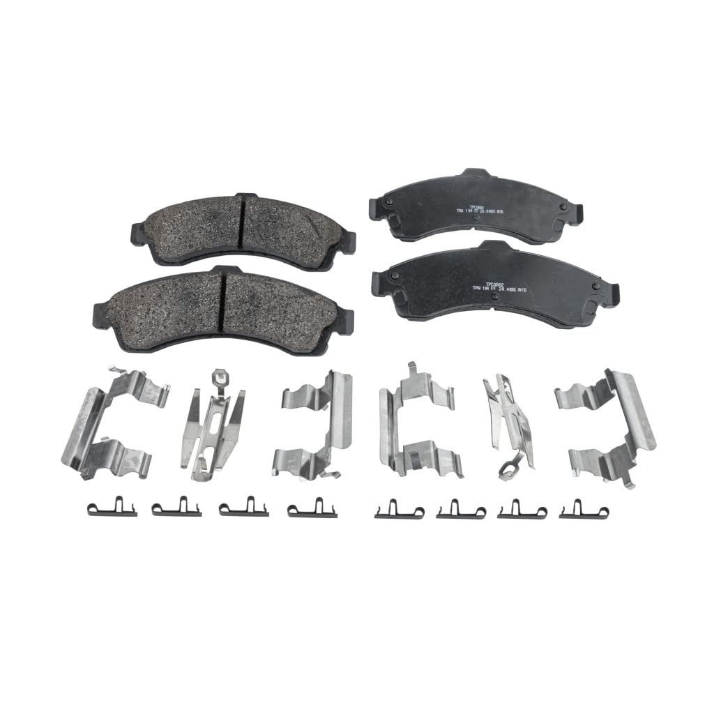 Front Ceramic Brake Pads For Gmc Envoy 2002 To 2005 2 Wheel Set Surestop Pro Line Series Part Number