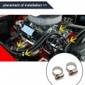 Uxcell 10 Pcs Stainless Steel Adjustable Hose Clamps Fuel Line Clips 9-16mm For Car Auto