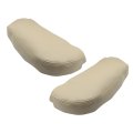 2 Piece Leather Console Lid Armrest Cover Beige For Acura Mdx 2007 2008 2009 2010 2011 2012 2013 Microfiber Center Covers 