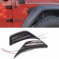 Njsbyl Led Side Marker Lights For Jeep Wrangler Gladiator 2018 2019 2020 2021 2022 2023 Jl Jt Amber Turn Signal Smoked Lens