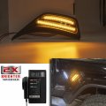 Njsbyl Led Side Marker Lights For Jeep Wrangler Gladiator 2018 2019 2020 2021 2022 2023 Jl Jt Amber Turn Signal Smoked Lens