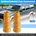 X Autohaux 2pcs 5 7 Inch Rear Suspension Bump Stop Struter Bump For Volkswagen Jetta 2002-2005 1j0512131 Rubber Orange