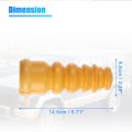 X Autohaux 2pcs 5 7 Inch Rear Suspension Bump Stop Struter Bump For Volkswagen Jetta 2002-2005 1j0512131 Rubber Orange