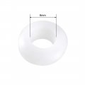 Uxcell Rubber Grommets 6mm Dia Wire Gasket Ring For Hole Plug Cable White 50 Pieces