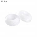 Uxcell Rubber Grommets 6mm Dia Wire Gasket Ring For Hole Plug Cable White 50 Pieces