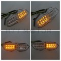 Httmt- Led Smoke Tail Light Compatible With Yamah Yzf R6 2003-2005 R6s 06-08 Motorcycle Integrated Turn Brake