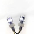 Httmt Motorcycle Chrome Led Tag Light Bolt Custom Chopper License Plate Super White 