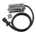7-way Trailer Wiring Harness Kit With 8-foot Cable 7-pin Plug And Junction Box Suitable For Advanced Lighting Braking Wires Of