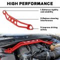 Kuafu Strut Tower Brace Compatible With 2008-2023 Dodge Challenger Front Twin Tube Design Red Steel Powder Coated