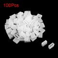 Uxcell 100pcs Silicone Plug Fit 5050 10mm Wide Led Tube Strip Light End Cap Cover W 2 Holes White