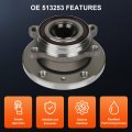 Front Wheel Hub And Bearing Assembly 513253 For Volkswagen Jetta Golf Gti Passat Tiguan Audi A3 Tt Rear Axle With Abs Sensor