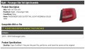 Right Passenger Side Outer Tail Light Assembly Bulb Type Compatible With 2015-2018 Volkswagen Jetta