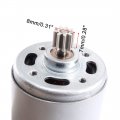 Uxcell Dc 18v 32000rpm 9 Teeth Shank Gear Motor For Rechargeable Electric Drill