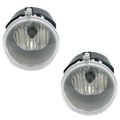 Bundle For 05-10 Grand Cherokee 05-09 Dakota Fog Light W Bulb Set 