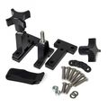 Hm-825 Hood Mount For Jeep Tj 97-06 Black Anodized Aluminum Jack Holder No Drilling Required Stock Size 
